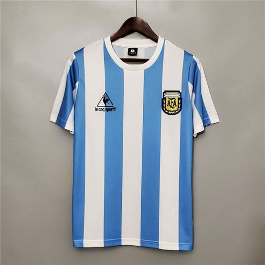 Argentina Home Football Shirt World Cup  1986