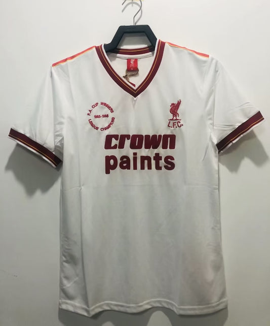 Liverpool Retro Football Shirt 1985-87 White Away Shirt